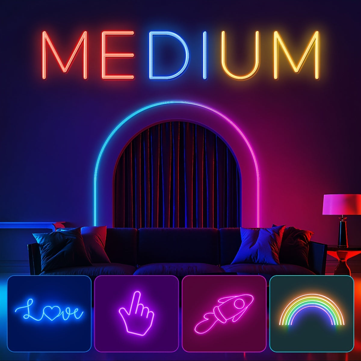 Mexllex RGB Neon Light Strip Featuring a 44-Key Remote, App Connectivity, IP67, Adjustable Colors And Brightness, Music Mode, And Options, Suitable for Bedrooms, Living Rooms, Studies, Gifts, And More
